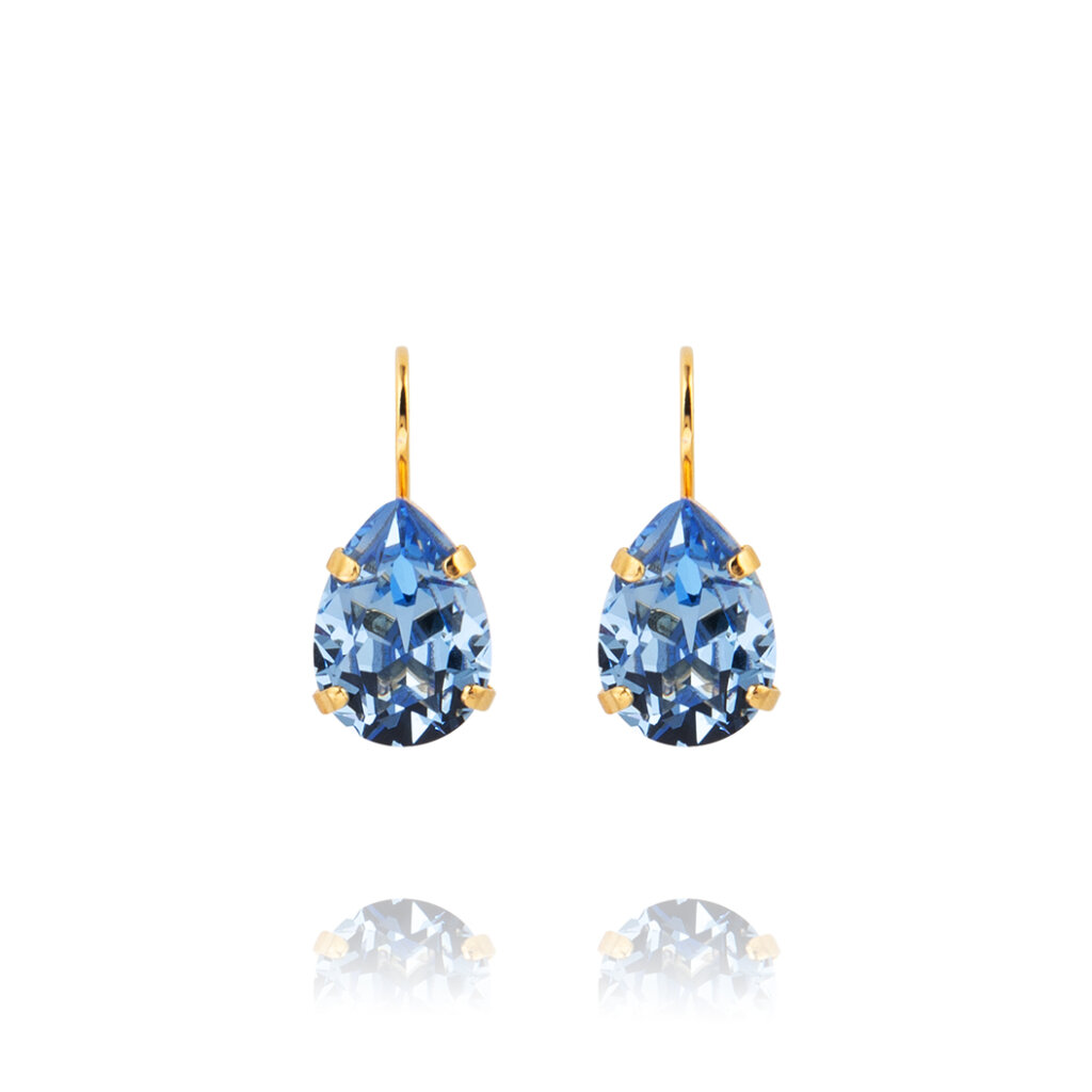 Mini Drop Clasp Earrings består av en droppformad kristall av högsta kvalitet som hänger på en krok.