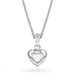 Pia & Per Halsband silver hjärta 8mm