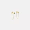 Zag Carole Earrings Green