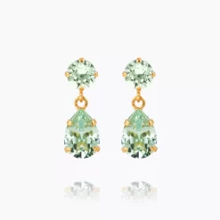 Mini Drop Earrings / Light Chrysolite