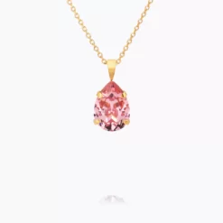 Mini Drop Necklace / Light Rose