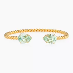 Mini Drop Bracelet Gold Light Chrysolite