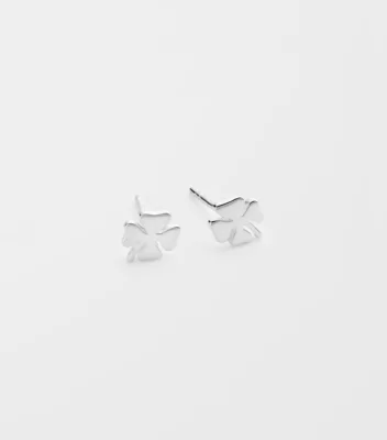 Bring Me Luck Stud Earrings Silver