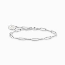 Charm-armband med vit Charmista Coin silver