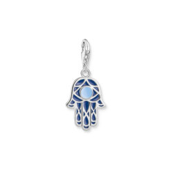 Charm-hängsmycke blå fatimas hand