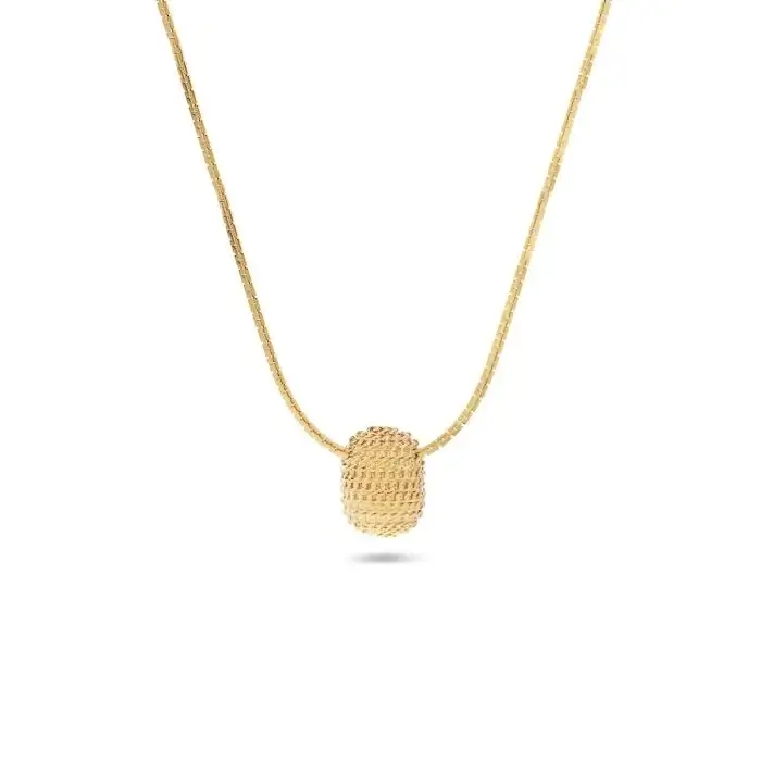 Edblad Amarillo Necklace S Rhodium Gold