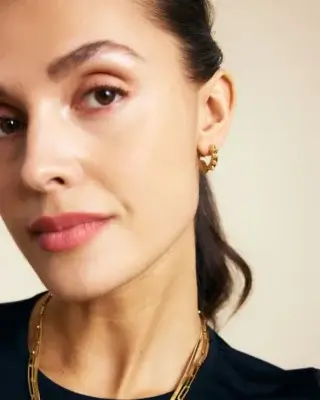 Edblad Peak Hoops Icon L Gold