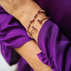 Antonia Bracelet / Violet Combo Gold