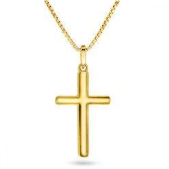 Halsband av kors i förgylld silver 67803