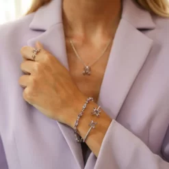 Antonia Bracelet / Violet Combo Rhodium