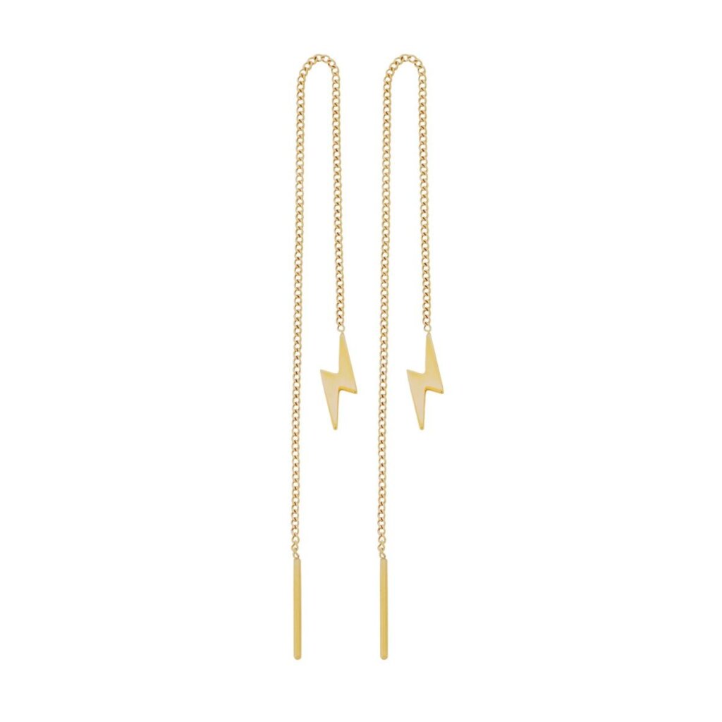 Edblad Lightning Chain Earrings Gold
