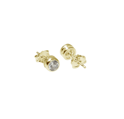Cubic small ear gold