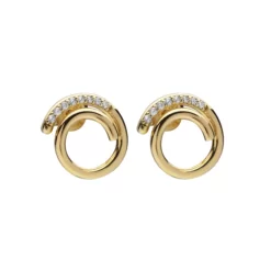 Loop stone ear gold