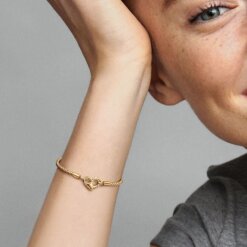 Pandora Moments Studded Chain armband guld