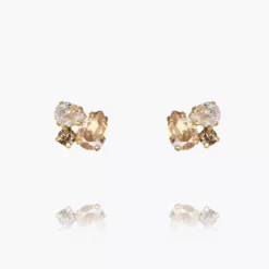 Alisia Earrings / Greige Combo Gold