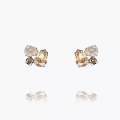 Alisia Earrings / Greige Combo Rhodium