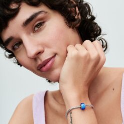 Blå berlock i muranoglas