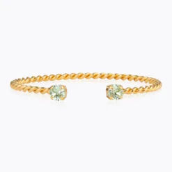 Mini Twisted Bracelet Gold / Chrysolite