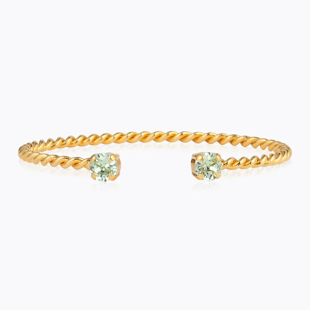 Mini Twisted Bracelet Gold / Chrysolite
