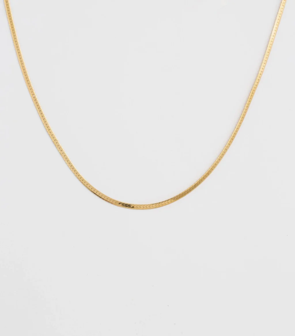 Syster P Herringbone Necklace Gold