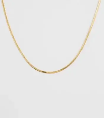 Syster P Herringbone Necklace Gold
