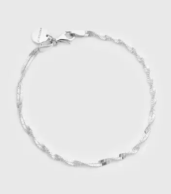 Syster P Herringbone Twisted Bracelet Silver