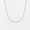 Syster P Herringbone Twisted Necklace Silver