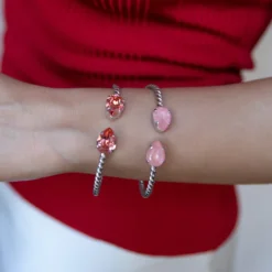 Mini Drop Bracelet Rhodium Flamingo Ignite