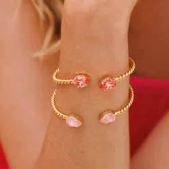 Mini Drop Bracelet / Flamingo Ignite