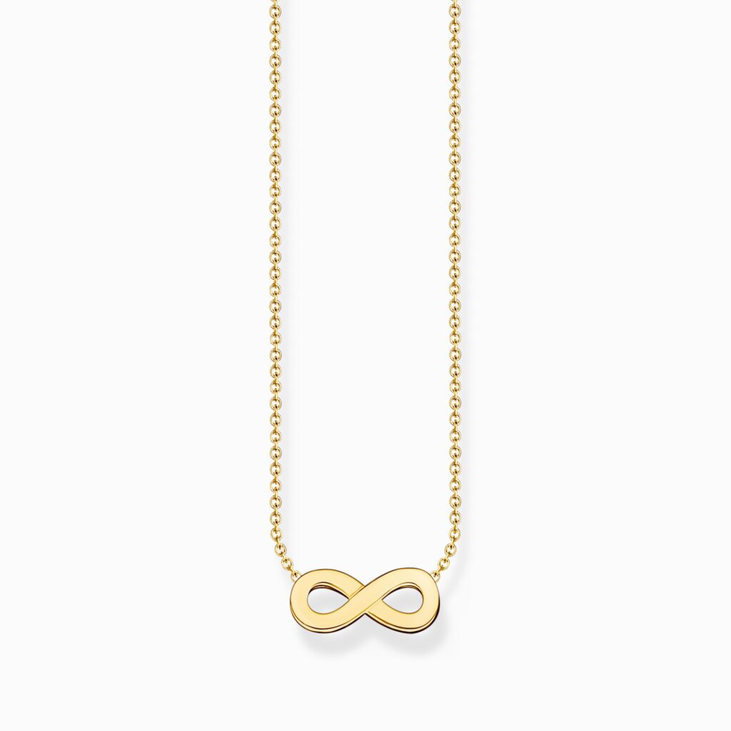 Thomas Sabo Halsband med evighets-hänge, guldpläterat