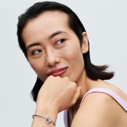 Berlock med rosa muranoglas