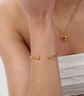 Syster P Strict Ball Bangle Gold