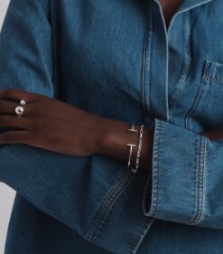 Syster P Strict Bar Bangle Silver