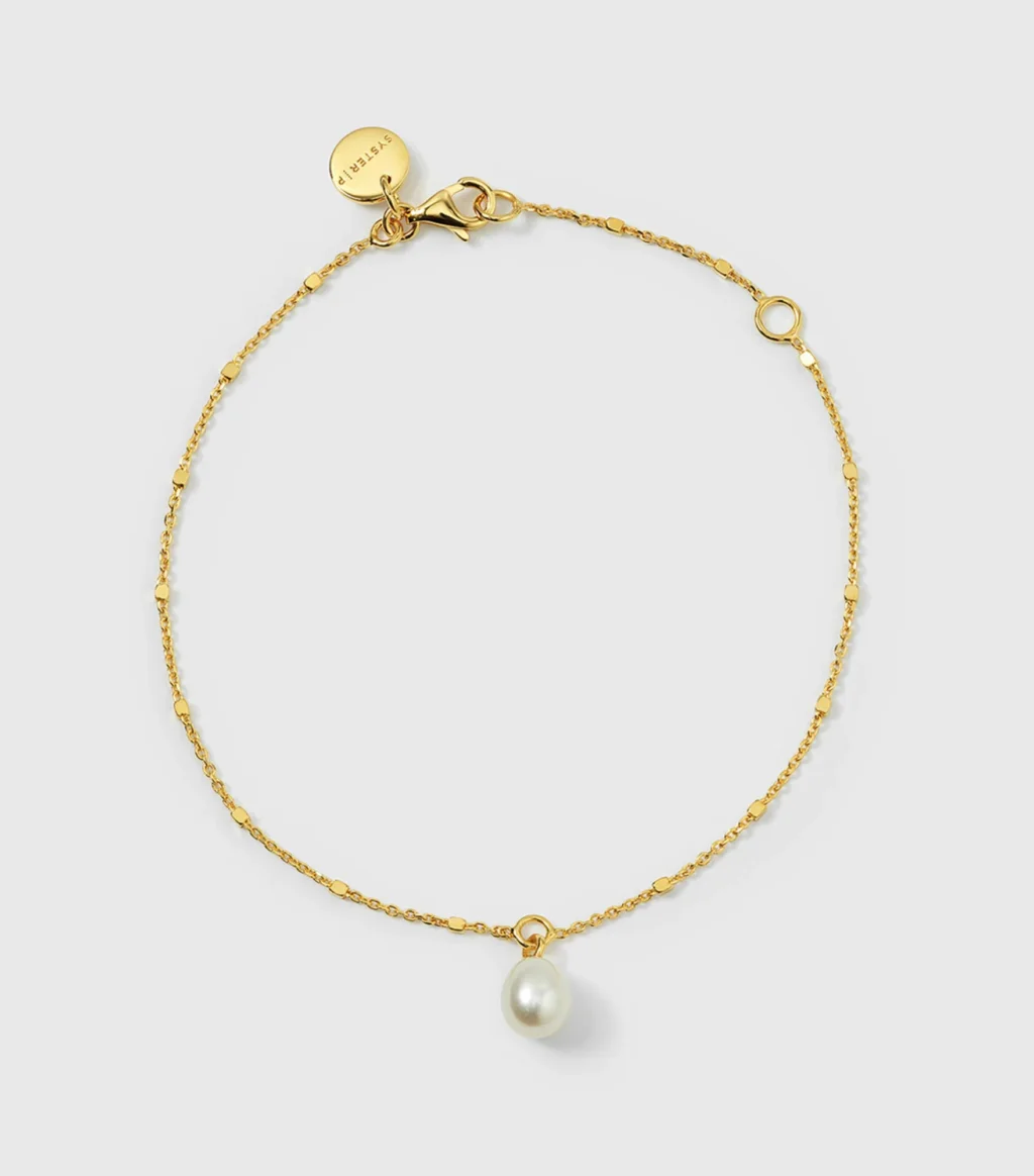 Syster P Treasure Single Pearl Bracelet Gold