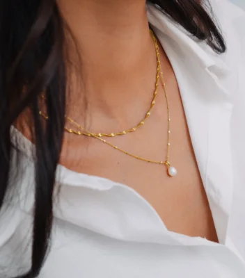 Syster P Treasure Single Pearl Necklace Golda