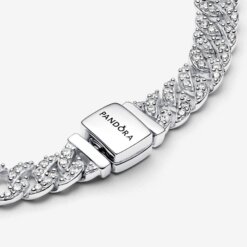Pandora Timeless pavéglittrande cuban kedjearmband