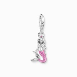 Charm-hängsmycke lilla sjöjungfrun, silver