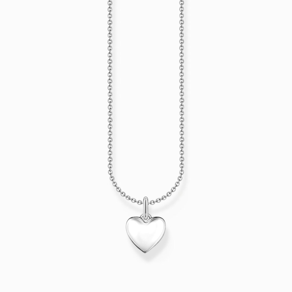 Thomas Sabo Halsband med hjärtformat hänge, silver