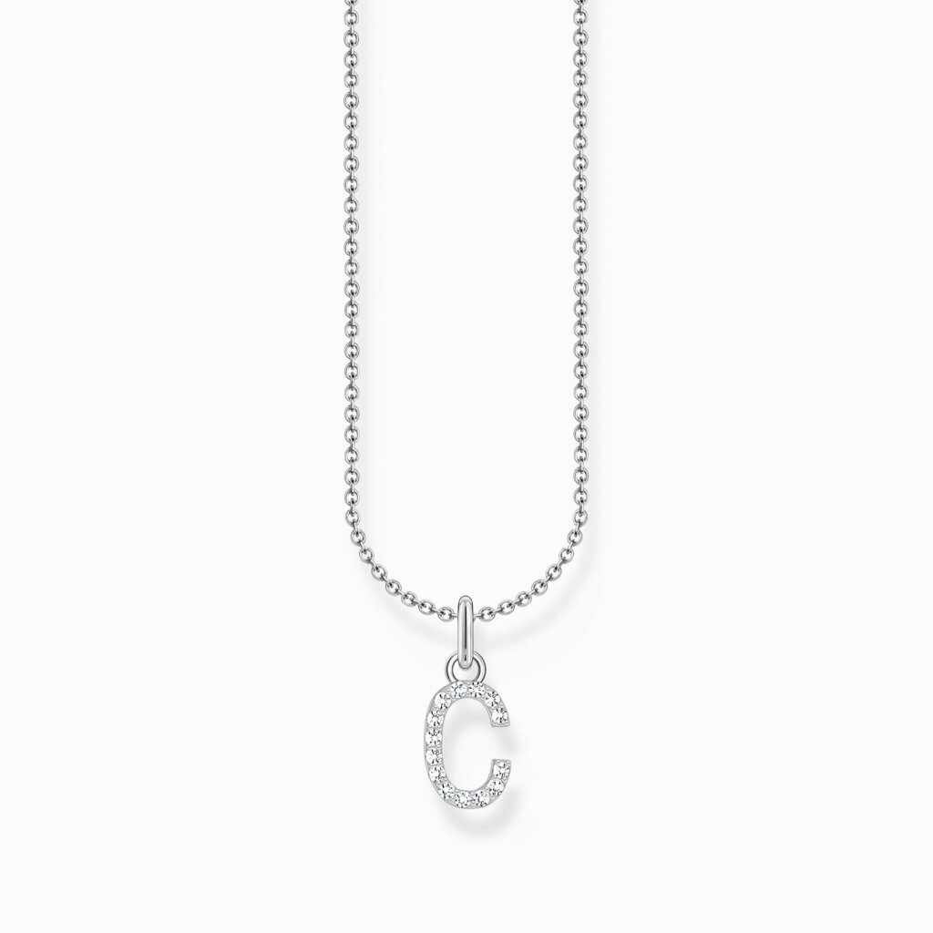 Thomas Sabo Halsband med bokstaven C, silver