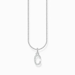 Thomas Sabo Halsband med bokstaven C, silver