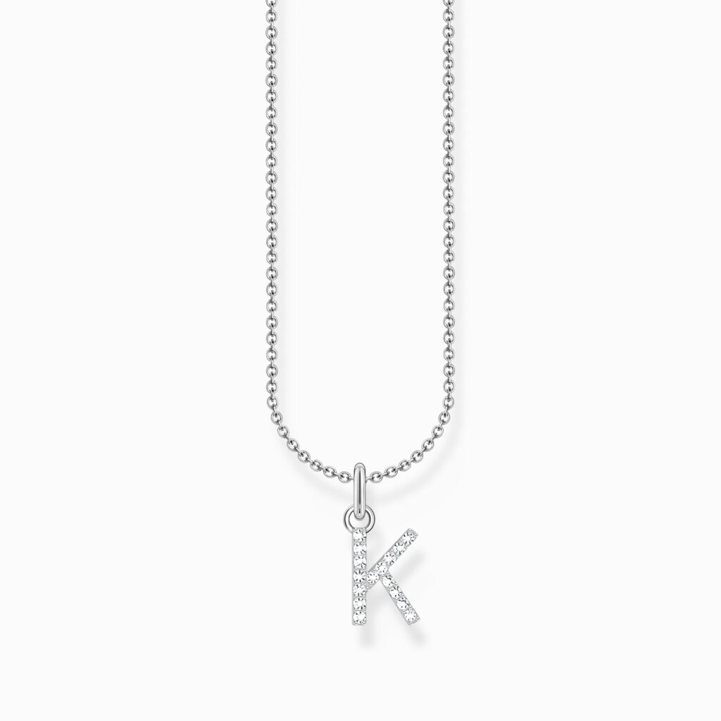 Thomas Sabo Halsband med bokstaven K, silver