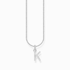 Thomas Sabo Halsband med bokstaven K, silver