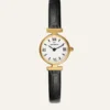 Mockberg Vintage Leather Gold Watch