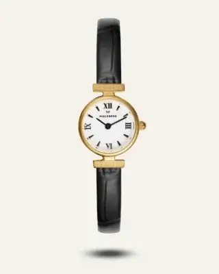 Mockberg Vintage Leather Gold Watch