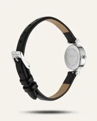 Mockberg Vintage Leather Silver Watch