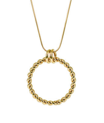 TWIST Långt Halsband Guld