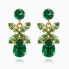 Mini Dione Earrings / Majestic Green Combo
