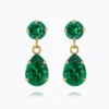 Mini Drop Earrings / Majestic Green