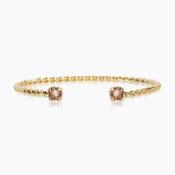 Mini Twisted Bracelet / Light Peach