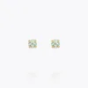Mini Stud Earrings / Chrysolite Gold